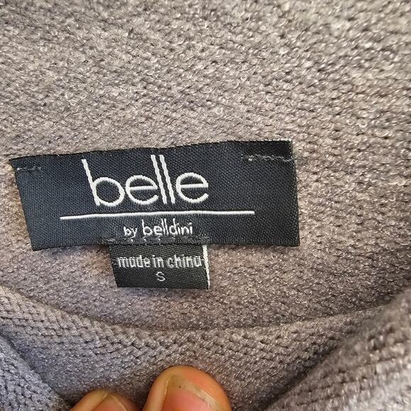 Belle by Belldini Colorblock Sweater Size Small – Gray Blue & Cream, Cozy Chic - Picture 3 of 7